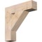 Ekena Millwork Traditional Block Smooth Bracket, Douglas Fir, 5 1/2"W x 24"D x 24"H BKT06X24X24TRA05SDF - alternate 1